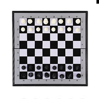 SYAM Chess Set Foldable Magnetic with Storage Board Game Travel Chess-BeginnerFor Kids and Adults (Portable) (Color : Large)