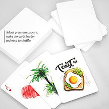 Load image into Gallery viewer, WJPC 110PCS Poker Size Blank Playing Cards, Index Flash Cards, Study Learning Cards for DIY Game Card Writing Drawing Painting
