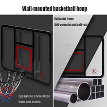 Load image into Gallery viewer, 45in Basketball Hoop, Garage Backyard Wall-Mounted Basketball Hoop and Goal Frame Combination Kit, Height Adjustable Backboard
