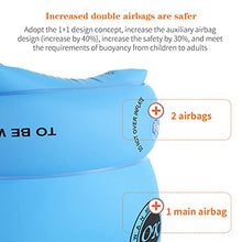 Load image into Gallery viewer, JENPECH Inflatable Swim Arm Bands Baby Water Rings Floater Sleeves - 1 Pair Foldable Inflatable Sleeves Double Airbags Thick Adult Children Swimming Arm Ring Pool Sleeves Swim Learning Supplies Blue
