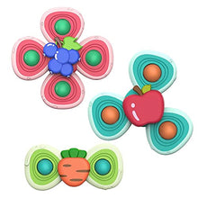 Load image into Gallery viewer, 3pcs Fruits Suction Cup Spinning Top Toy, Spin Sucker, Sensory Toys, Safe Interesting Table Sucker Gameplay Early Learner Toys for Kids Girls Boys
