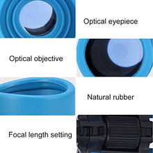 Load image into Gallery viewer, Present Gift Birthday Gift Folding 4X 1.2inch Lens Children Telescope Toy Small Kids Telescope for Outdoor Camping Traveling Gaming(Blue)

