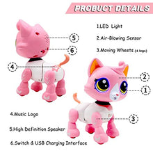 Load image into Gallery viewer, amdohai Robot Cat Interactive Catty Toy Electronic Music Pet for Age 3 4 5 6 7 8 Year Old Girls Gift Idea(Pink)
