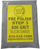 MJR Tumblers 3 LB per Polish 600 Silicon Carbide Rock Refill Grit Abrasive Media Step 3 USA