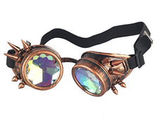 Load image into Gallery viewer, SLTY Festival Kaleidoscope Rainbow Glasses Prism Rave Cosplay Sunglasses Goggles
