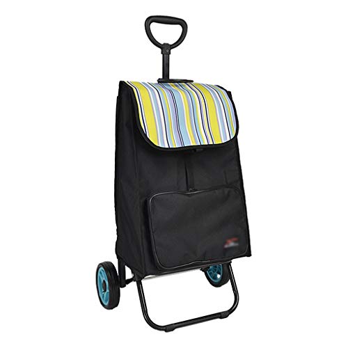 Large-Capacity Shopping Cart Luggage Trolley Folding Portable Household Shopping Cart