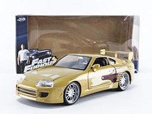 Load image into Gallery viewer, Jada 2 Fast 2 Furious Slap Jack&#39;s Toyota Supra Die-Cast Collectible Toy Vehicle Car, Gold with Decals, 1: 24 Scale, Copper
