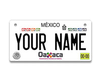 BRGiftShop Personalized Custom Name Mexico Oaxaca 3x6 inches Bicycle Bike Stroller Children's Toy Car License Plate Tag