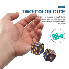 Load image into Gallery viewer, Toyvian 10pcs Acrylic Dice Set Tabletop Roleplaying RPG Gaming Novelty Accessories for Role Playing Game Math Teaching Blue
