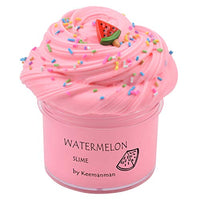 Keemanman Pink Watermelon Butter Slime, DIY Slime Supplies Kit for Girls and Boys, Stress Relief Toy Scented Slime Toy for Kids Education, Party Favor, Gift and Birthday(7oz)