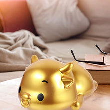 Load image into Gallery viewer, Garneck New Year Piggy Bank Cow Money Saving Box Fortune Gold Coin Bank 2021 Year of Ox Cattle Doll for Home Office Tabletop Ornament Kids New Year Gift (Golden 2)
