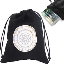 Load image into Gallery viewer, Oreilet Tarot Bag, Tarot Rune Bag Soft Drawstring Pouch Tarot Bag Bundle, Drawstring Pouch Ideal Size for Playing Cards Jewelry Coins, Dice Bag Cloth Purse(15 x 11.5cm)(6)
