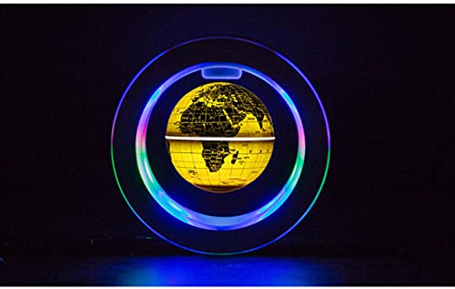 NC 6 Inch Magnetic Levitation Globe, Rotating Luminous Floating Globe, Desktop Ornaments