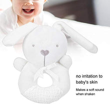 Load image into Gallery viewer, Baby Plush Rattle Toy, Cartoon Animal Ring Shaped Children Hand Bells BB Squeaker Early Grasp Ability Gift for Toddler Kids(Rabbit)
