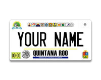 BRGiftShop Personalized Custom Name Mexico Quintana Roo 3x6 inches Bicycle Bike Stroller Children's Toy Car License Plate Tag