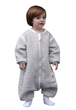 Load image into Gallery viewer, JERY Breathable Cotton Infant Swaddle Wrap Newborn Baby Sleeping Bag Wearable Grey L
