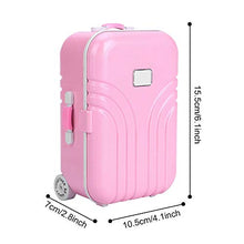Load image into Gallery viewer, Mini Luggage Box Rolling Suitcase Toy, Sturdy and Durable Suitcase Toy Baby Toy, Baby Suitcase Toy, Kids for Baby(Pink)
