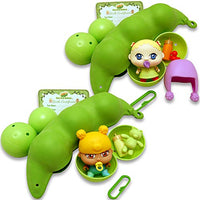 Thin Air Brands Pea Pod Babies Bundle (Set of 2) - Collectible Mystery Surprise Toys with Mini Baby, Clothing, & Accessories - All in A Soft Pea Pod - Small Doll for Boys & Girls Ages 3+
