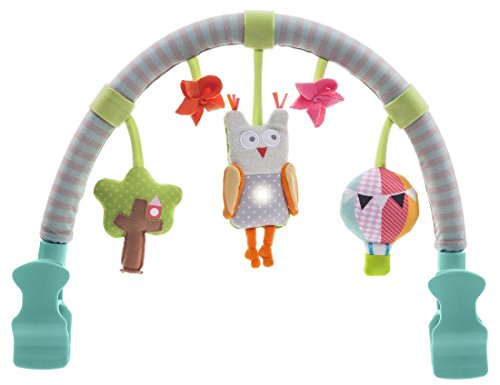 Taf Toys Musical Arch | Best for Infant and Toddlers That Fits to Stroller & Pram, Activity Bar with Hanging Musical Owl Toy, Easier Outdoors and Easier Parenting, Keeps Your Baby Happy, Ideal Gift