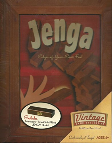 Hasbro Jenga Vintage Wood Book Edition