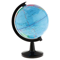 WSF-MAP, 1pc 16cm Vintage Globe Rotating Swivel World Map of Earth Atlas Geography Students Gifts Kids Educational Learning Globe Kids Toy (Color : Blue)