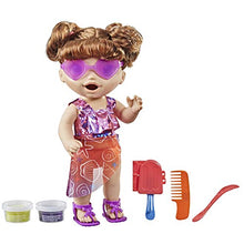 Load image into Gallery viewer, Baby Alive Sunshine Snacks Doll, Eats and Poops, Summer-Themed Waterplay Baby Doll, Ice Pop Mold, Toy for Kids Ages 3 and Up, Brown Hair
