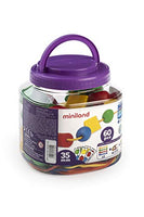 Miniland Educational - Giant Beads and Laces (40 Pieces and 10 Laces)