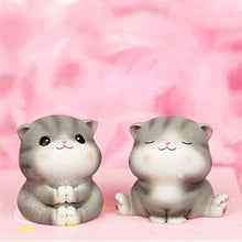 Load image into Gallery viewer, UXZDX New Cute Creative Cats Resin Statue Micro Decor for Car Desk Outdoor Garden Animal Sculpture Decoration Ornament Dropshipping (Size : B)
