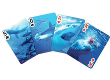 Load image into Gallery viewer, Kikkerland Lenticular 3-D Shark Poker-Size Playing Cards
