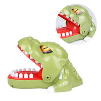 NUOBESTY Biting Finger Toys Dinosaur Teeth Toys Dentist Games Children for Kids Adults Cute Party Gifts (Green)