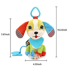 Load image into Gallery viewer, Bloobloomax Baby Car Seat Toys, Infant Soft Plush Rattle, Cute Animal Doll,Early Development Hanging Stroller Toys for Newborn Boys Girls Gifts (Dog)
