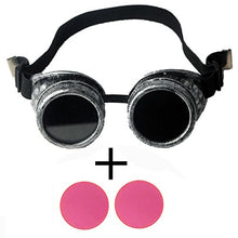 Load image into Gallery viewer, SLTY Retro Steampunk Goggles Welding Punk Glasses Cosplay Rustic Eyewears Rave
