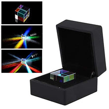 Load image into Gallery viewer, Six-Sided Optical Glass Prism Stained Glass Prism 23 * 23 * 23mm Cube Prism for Photography, Kids, Science, Teaching Light Spectrum and Physics
