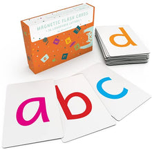 Load image into Gallery viewer, Attractivia Magnetic Big Alphabet ABC Flash Cards - 36 Sturdy Lowercase Large Letters(3 Sets of Vowels) - for Classroom Teachers, Homeschool, ESL, Kids and Adults
