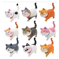 MINGYUE 9Pcs/Set Car Ornaments Cute Cats Dashboard Toy Decoration Lovely Cat Doll Toy Car-Styling Interior Accessories Gift Bobbleheads (Color : Type 2)