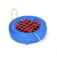 Swing Rubber Tire Swing for Children, Color Real Tire Toys for Kindergarten, 150kg (Color : Blue)