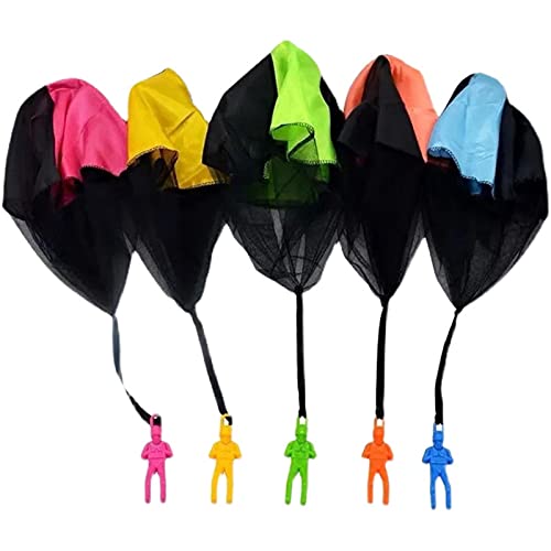 10 Pcs Parachute Toy, Free Throwing Toy Parachute, Tangle Free Throwing Hand Throw Flying Toys, Nor Assembly Required, for Children's Outdoor Play Gifts