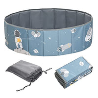 ibwaae Portable Kids Ball Pit Foldable Baby Playpen Large Ocean Ball Pool Storage Bag Indoor Outdoor Fence for Baby Toddlers(Universe)