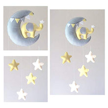 Load image into Gallery viewer, Jetamie Baby Crib Non-Woven Moon Stars Wind Chime Toys Kids Room Ceiling Mobile Hanging Decorations Shower GiftTeether Rattles Toys Hanging Rattles Stroller Car Seat Toy
