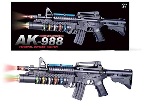 JOYSAE 22 Inch The Most Popular Gifts for Children Special Force AK-988 Toy Rifle Features Dazzling Electric Light, Amazing Electronic Sound & Unique Action