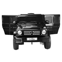 Load image into Gallery viewer, TOBBI 12V Kids Ride On Car,Licensed Mercedes Benz G500,Electric Vehicle car with Remote Control, Music, Horn &amp; LED Lights, Best Gift for Boys &amp; Girls, Black
