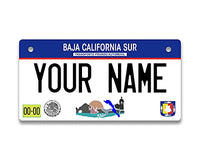 BRGiftShop Personalized Custom Name Mexico Baja California Sur 3x6 inches Bicycle Bike Stroller Children's Toy Car License Plate Tag