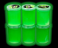 Iconikal Glow in The Dark Toy Slime, Green, 2.5 Ounces Each, 6-Pack