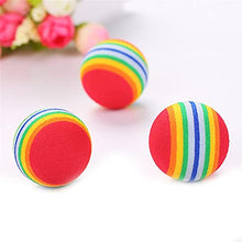 Load image into Gallery viewer, Pet Rainbow Bouncy Ball, pet Ball Interactive Toy Dog ??cat Molar Solid Anti-bite Safety Toy cat Puppy Molar high Elastic Rainbow Ball,
