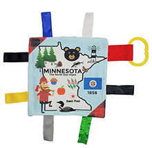 Load image into Gallery viewer, Minnesota Baby Tag Crinkle Me Stroller Toy Lovey for Tummy Time, Sensory Play, Traveling and Photography
