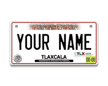 Load image into Gallery viewer, BRGiftShop Personalized Custom Name Mexico Tlaxcala 3x6 inches Bicycle Bike Stroller Children&#39;s Toy Car License Plate Tag
