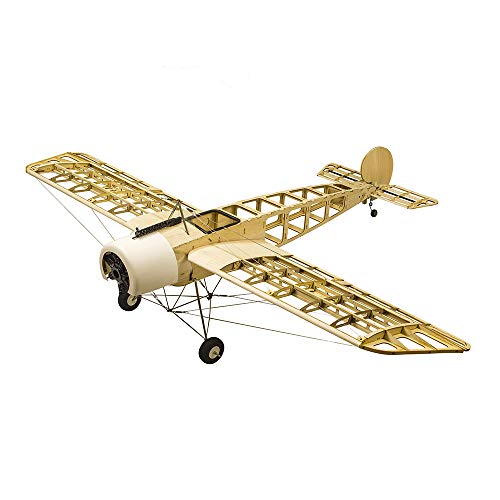 GoolRC S2401 Balsa Wood RC Airplane, 1520mm Electric or Gasoline Powered Fokker-E RC Aircraft, Unassembled KIT Version DIY Flying Model