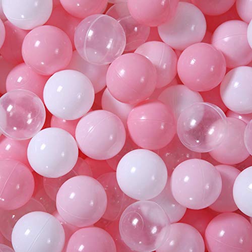 GOGOSO 100 Ball Pit Balls for Toddles, Babies, Kids and Dogs - Indoor Outdoor Crush Proof Balls with Storage Bag