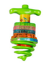 Load image into Gallery viewer, Izzy &#39;n&#39; Dizzy Bouncing Musical Chanukah Dreidel - Sings Draidel as it Bounces and Spins - Hanukah Toys, Games - Assorted Colors
