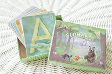 Load image into Gallery viewer, ABC Flash Cards, 26 Thick 4&quot;x5&quot; Alphabet Cards, Picture Recognition Toddlers Preschoolers Learning Games, Made in USA, Sensory Play, Waldorf Montessori Toys, Nursery Playroom Wall Art, Eco Friendly
